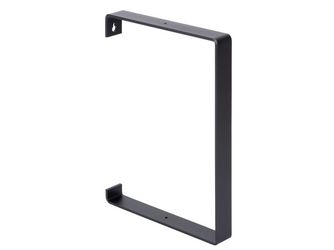 Regalträger Adam, matt schwarz mit Feinstruktur kunststoffbeschichtet RAL 9005, HxTxBxS: 304x210x30mm