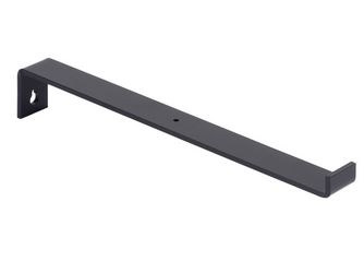 Regalträger Ben, matt schwarz mit Feinstruktur kunststoffbeschichtet RAL 9005, HxTxBxS: 62x309x30mm