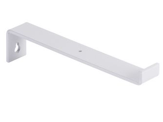 Regalträger Ben, weißaluminium glänzend kunststoffbeschichtet RAL 9006, HxTxBxS: 62x209x30mm