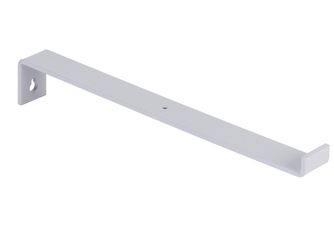 Regalträger Ben, weißaluminium glänzend kunststoffbeschichtet RAL 9006, HxTxBxS: 62x309x30mm