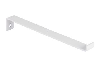 Regalträger Ben, weiß mit Feinstruktur kunststoffbeschichtet RAL 9016, HxTxBxS: 62x309x30mm