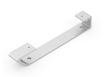 Regalträger Emily, weißaluminium glänzend kunststoffbeschichtet RAL 9006, HxTxBxS: 40x245x30mm