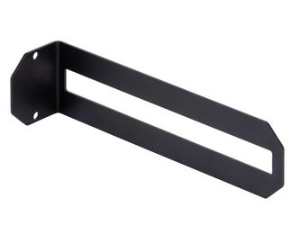 Regalträger Finn, matt schwarz mit Feinstruktur kunststoffbeschichtet RAL 9005, HxTxBxS: 60x220x50mm