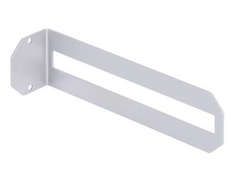 Regalträger Finn, weißaluminium glänzend kunststoffbeschichtet RAL 9006, HxTxBxS: 60x220x50mm