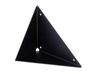 Regalträger Hugo, matt schwarz mit Feinstruktur kunststoffbeschichtet RAL 9005, HxTxBxS: 180x102x150mm