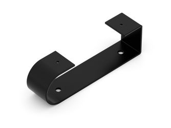 Regalträger Karla, matt schwarz mit Feinstruktur kunststoffbeschichtet RAL 9005, HxTxBxS: 60x205x45mm