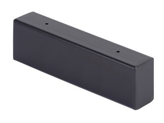 Regalträger Mona, matt schwarz mit Feinstruktur kunststoffbeschichtet RAL 9005, HxTxBxS: 60x200x40mm