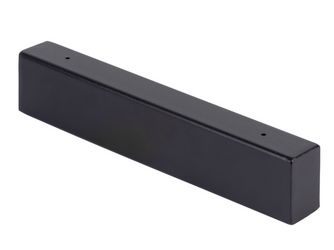 Regalträger Mona, matt schwarz mit Feinstruktur kunststoffbeschichtet RAL 9005, HxTxBxS: 60x300x40mm