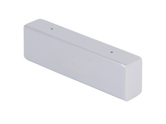 Regalträger Mona, weißaluminium glänzend kunststoffbeschichtet RAL 9006, HxTxBxS: 60x200x40mm