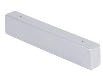 Regalträger Mona, weißaluminium glänzend kunststoffbeschichtet RAL 9006, HxTxBxS: 60x300x40mm