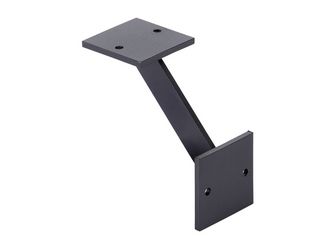 Regalträger Nick, matt schwarz mit Feinstruktur kunststoffbeschichtet RAL 9005, HxTxBxS: 50x100x100mm