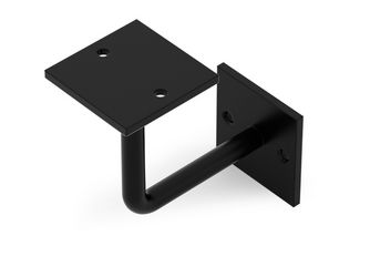 Regalträger Oli, matt schwarz mit Feinstruktur kunststoffbeschichtet RAL 9005, HxTxBxS: 50x100x100mm