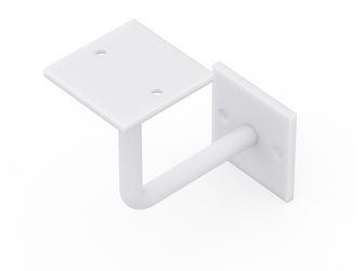 Regalträger Oli, weiß mit Feinstruktur kunststoffbeschichtet RAL 9016, HxTxBxS: 50x100x100mm