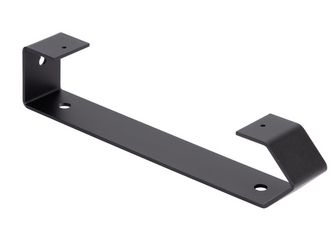 Regalträger Pia, matt schwarz mit Feinstruktur kunststoffbeschichtet RAL 9005, HxTxBxS: 60x305x45mm