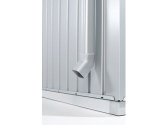 Regenfallrohr-Set zu AvantGarde silber- metallic, 2 Stk. 40x1820x40mm