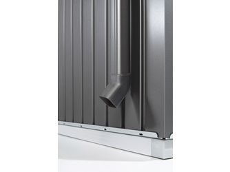 Regenfallrohr-Set zu Europa dunkelgrau- metallic 40x1700x40mm
