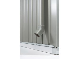 Regenfallrohr-Set zu Europa quarzgrau- metallic 40x1700x40mm