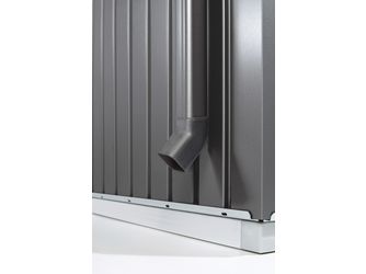 Regenfallrohr-Set zu Panorama dunkelgrau- metallic, 2 Stk. 40x1935x40mm
