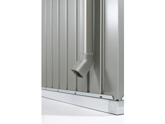 Regenfallrohr-Set zu Panorama quarzgrau- metallic, 2 Stk. 40x1935x40mm