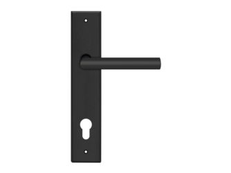 Renovierungslangschildgarnitur Rhodos RLE28 PZ092 83, Profilzylinder Kosmos Schwarz Renovierungslangschildgarnitur Rhodos RLE28 PZ092 83, Profilzylinder Kosmos Schwarz