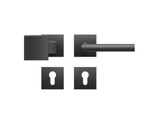 Rhodos EPL28Q Wechselgarnitur rechts/links 83 Kosmos Schwarz