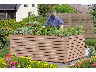 Rhombus Hochbeet XL, europäische Lärche 206x103x75cm