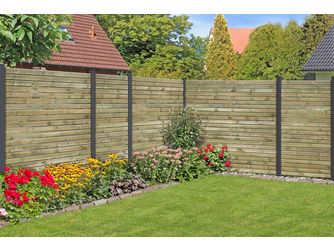 Sichtschutzzaun Kiefer KDI grün "Rhombus"