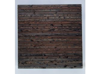 Sichtschutzzaun Lärche anthrazit lasiert "Mellum"