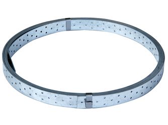 Rispenband, sendzimirverzinkt, B x L: 40 mm x 50 m, CE nach DIN EN 14545 Rispenband, sendzimirverzinkt, B x L: 40 mm x 50 m, CE nach DIN EN 14545