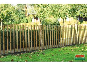 Vorgarten-Rollzaun Robinie Lattenabstand 7-8 cm Vorgarten-Rollzaun Robinie Lattenabstand 7-8 cm