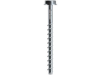 Rock-Betonschraube Sechskant mit Flansch 10,5x120mm verzinkt (100 Stück/Karton)