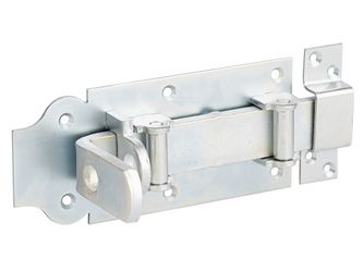 Rollen-Schlossriegel, m.flachem Griff, gerade, m.Schlaufe, disp., Platte 180x80mm Rollen-Schlossriegel, m.flachem Griff, gerade, m.Schlaufe, disp., Platte 180x80mm