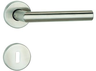 Rosettengarnitur Tessa Edelstahl matt, BB Ausführung, Schnellmontage - Konstruktion