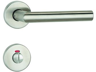 Rosettengarnitur Tessa Edelstahl matt, WC Ausführung, Schnellmontage - Konstruktion