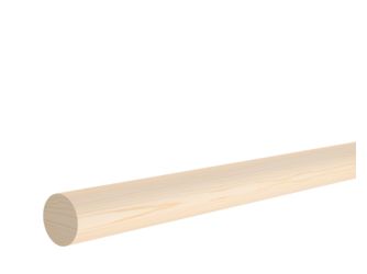 Rundstab Nadelholz astrein 40x40x900mm Massiv, roh, Kurzlänge