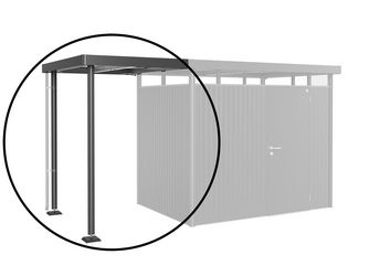 SEITENDACH GHH H2 Gr. S dunkelgrau- metallic 1500x1950x2220mm