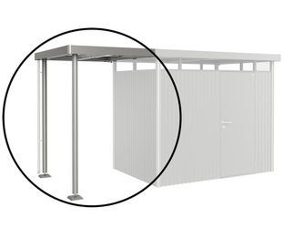 SEITENDACH GHH H2 Gr. S quarzgrau- metallic 1500x1950x2220mm
