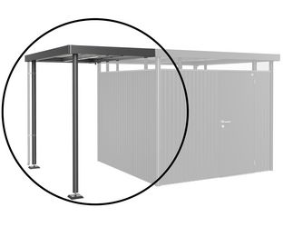 SEITENDACH GHH H4 Gr. S dunkelgrau- metallic 1500x2750x2220mm