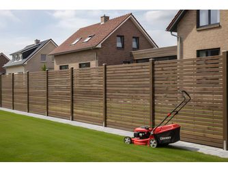 Sichtschutzzaun Kiefer KDI braun