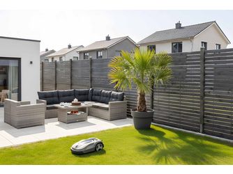 Sichtschutzzaun Kiefer KDI grau