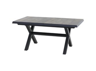 SINCRO Ausziehtisch 160/200x90cm matt anthrazit/washed grey