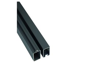 SKÄR-Serie BPC-Steckzaunsystem SET Start- & Abschlussleiste inkl Befestigung 20x40x1790mm Alu anthr.