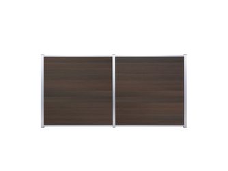 SKÄR-Serie BPC-Steckzaunsystem Schwedenprofil MOKKA 1796x20x148mm