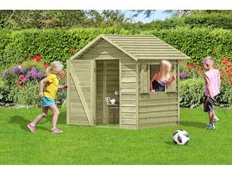SMART PLUS Olli Kinderspielhaus Kiefer 150x150x156cm