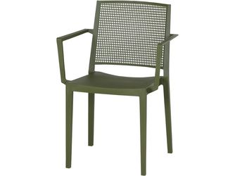 SQUARE Stapelsessel olive Bouclé-Gewebe, Bez. 100% Polyester