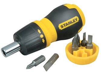 STANLEY STUBBY RATCHET MULTIBIT - 6 BITS 15,5x9,5x3,5cm