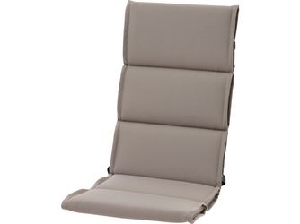 STELLA Sesselauflage 120cm, Farbe safari Gest. Alu matt anthrazit, Tischpl. aus Glas in dark concrete