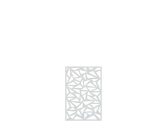 SYSTEM Dekorgitter Trigon weiß 0,15x60x90cm