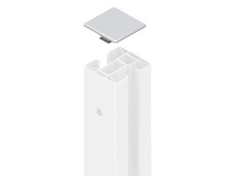 SYSTEM Klemmpfostenkappe groß grau 8,5x8,5x1cm