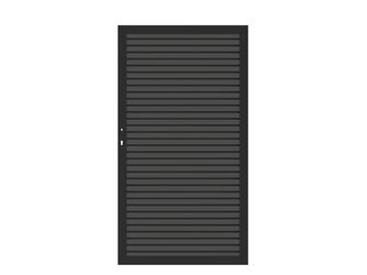 Tor Sichtschutzzaun WPC anthrazit "SYSTEM NEO"